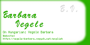 barbara vegele business card